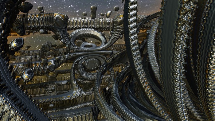 Abstract fractal structure in space