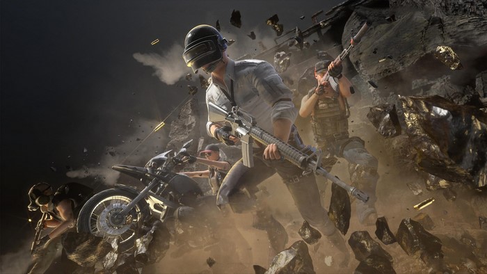 PlayerUnknown's Battlegrounds characters in action