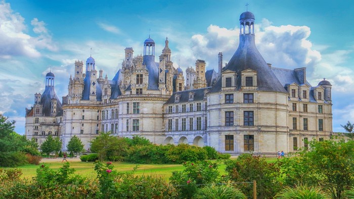 Chateau de Chambord castle in France