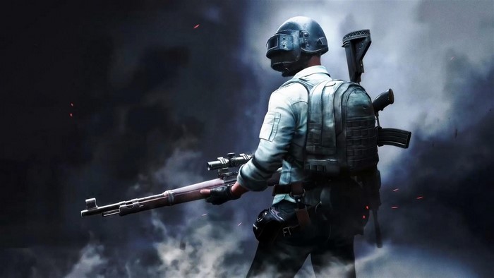 Soldier with sniper rifle from PUBG