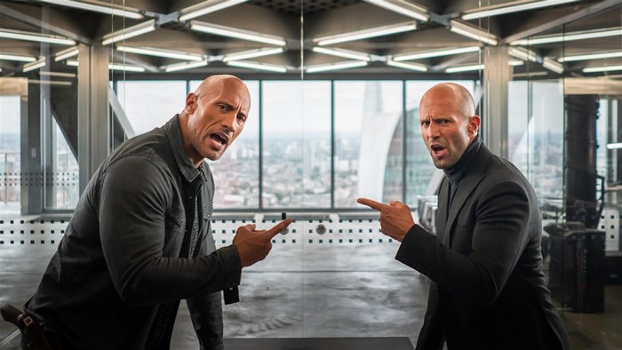 Dwayne Johnson and Jason Statham from Fast & Furious