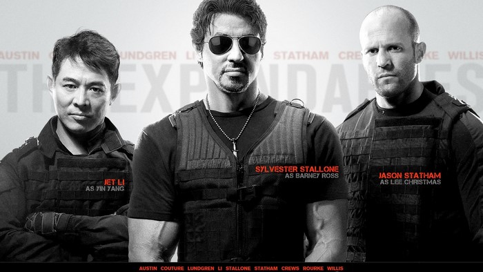 The Expendables: Jet Li, Sylvester Stallone, Jason Statham