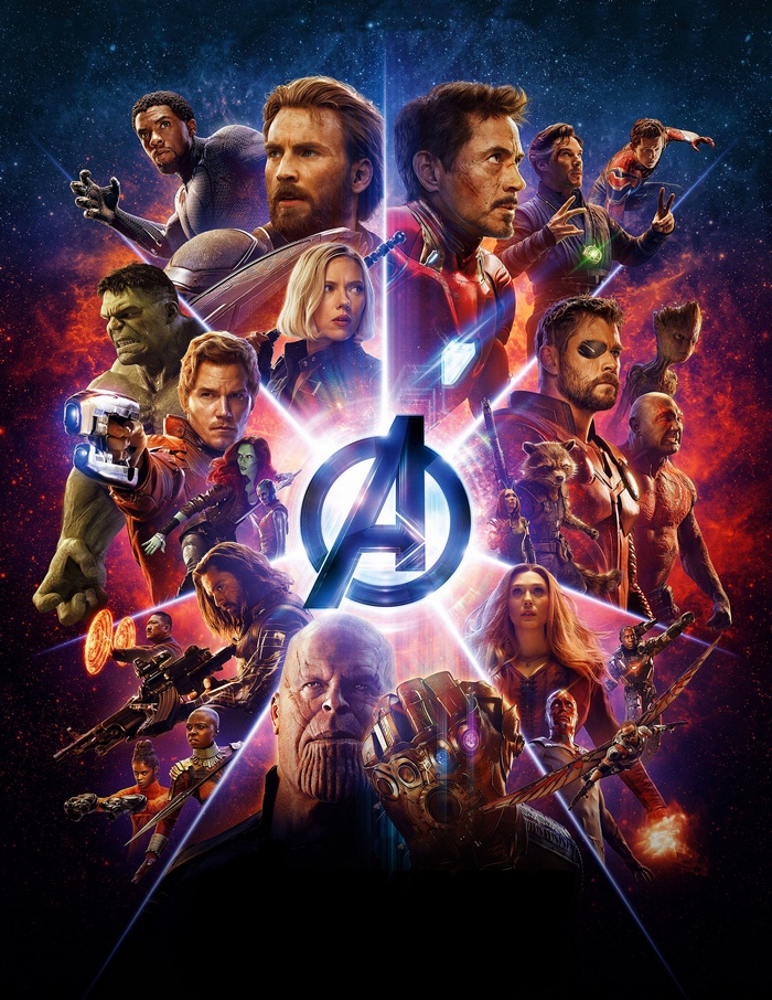 Avengers: Infinity War Poster with Thanos and Heroes