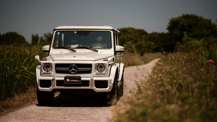 Mercedes-Benz G63 AMG on a dirt road