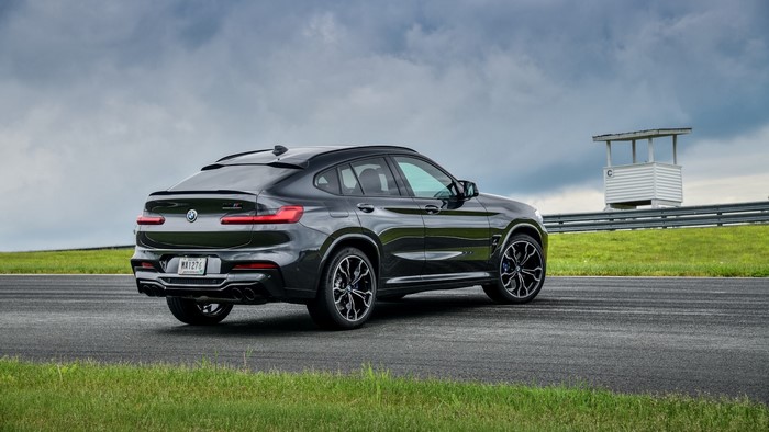 BMW X4M F98 on a racetrack