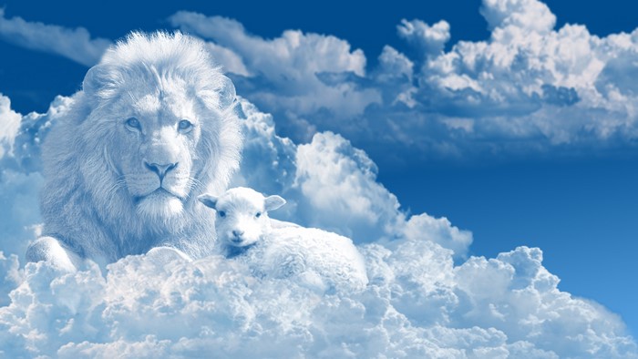 Lion and Lamb in the Clouds