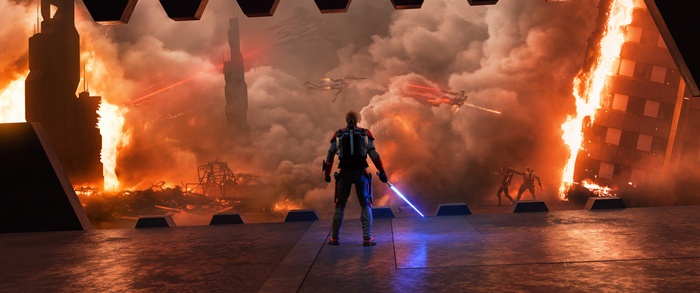 Obi-Wan Kenobi from Star Wars during the Siege of Mandalore