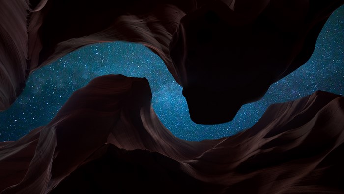4K Stars through Antelope Canyon