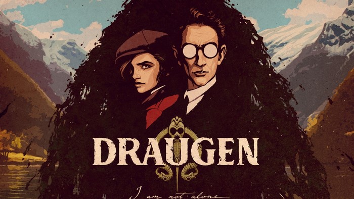 Draugen video game poster with two characters