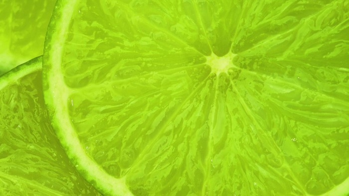 Close-up of Lime Slices