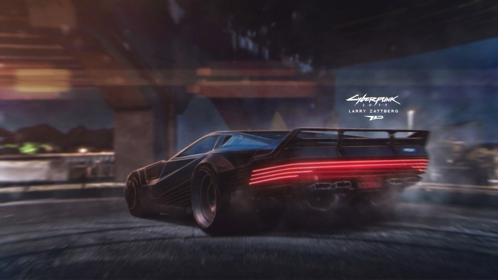 Cyberpunk 2077 car by Larry Zattberg