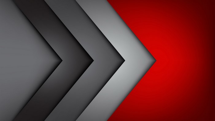 Abstract Red and Gray Arrows