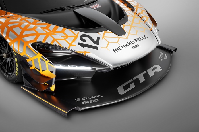 McLaren Senna GTR Concept car with number 12
