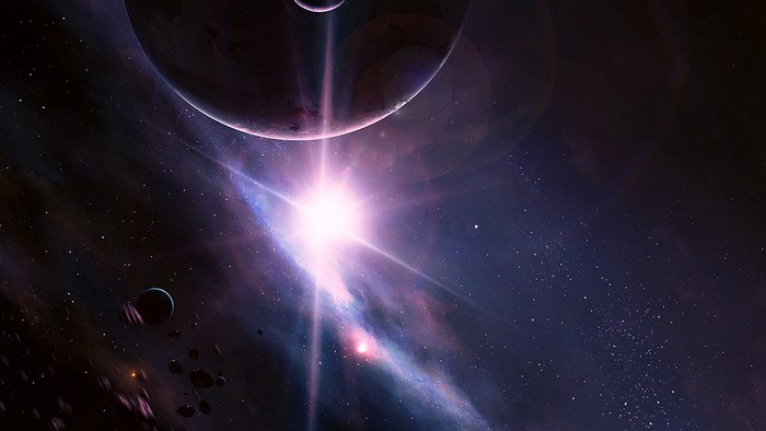 Planets and asteroids in a nebula