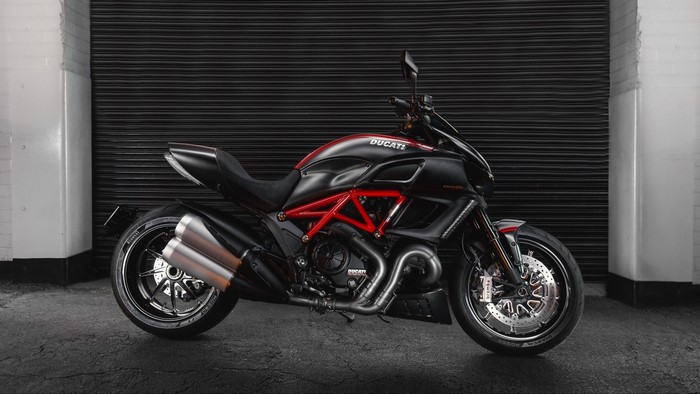 Ducati motorcycle with red frame