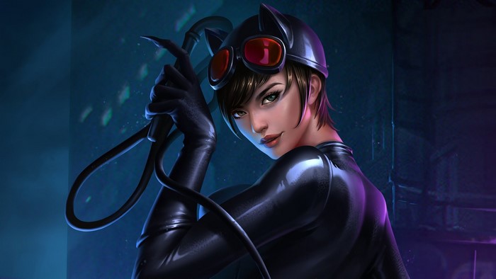 Catwoman with whip