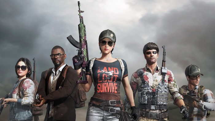 4K PlayerUnknown's Battlegrounds characters with guns