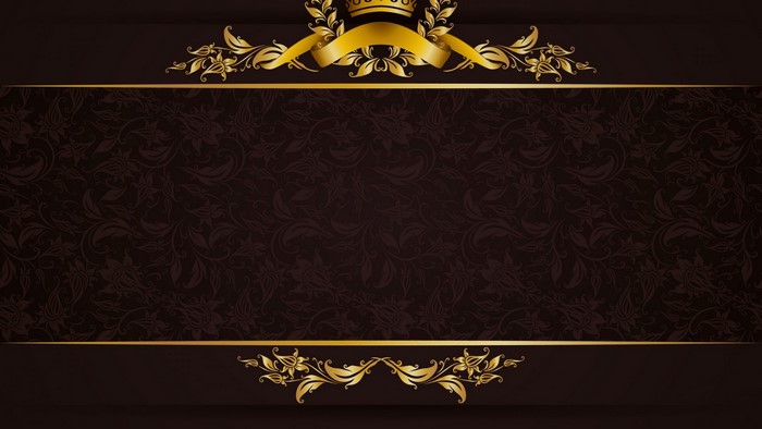 Retro gold ornate frame