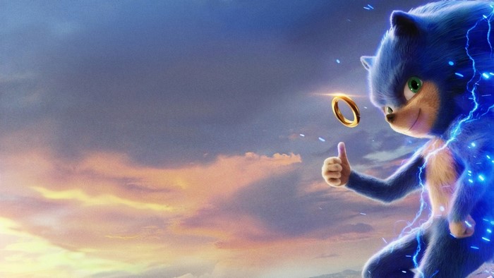 Sonic the Hedgehog with a golden ring