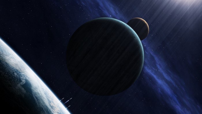 Planets and nebulae in outer space