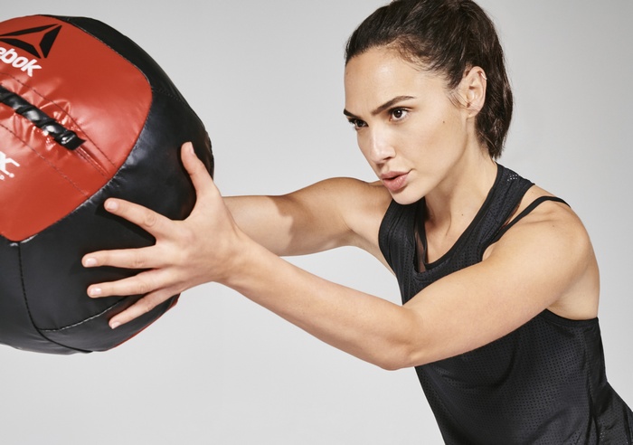 Gal Gadot with Reebok Wall Ball