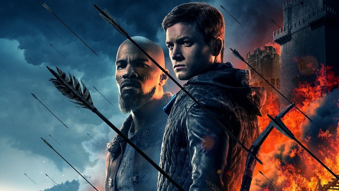 Robin Hood and Little John in battle