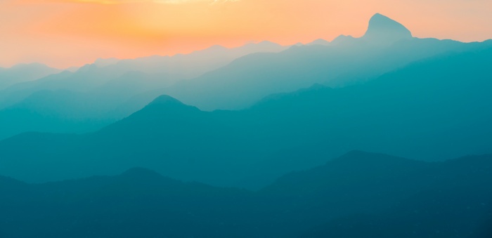 Foggy Mountains at Sunrise in Petrópolis, Brazil