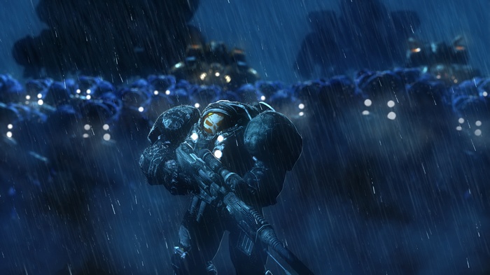 Starcraft Raiders in the Rain 4K