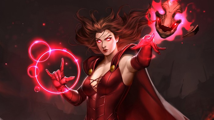 Scarlet Witch casting magic