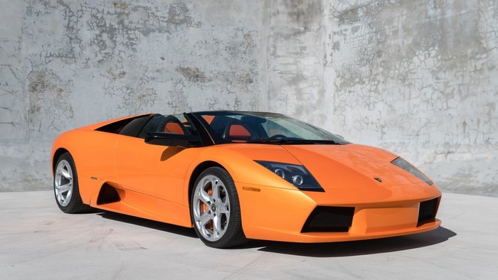 Orange Lamborghini Murcielago Roadster