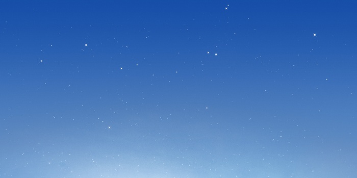 Clear blue sky with stars