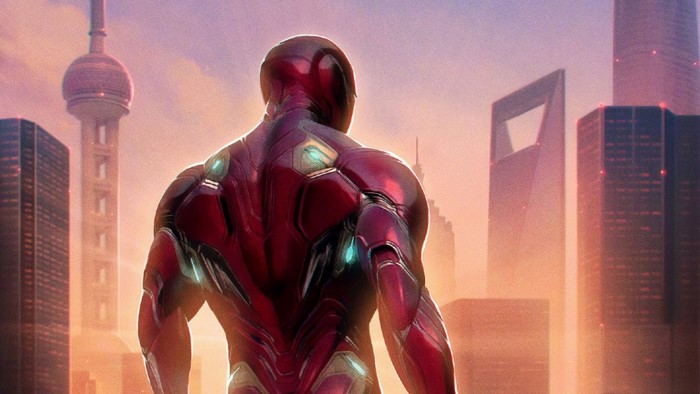 Iron Man from Avengers Endgame in Shanghai
