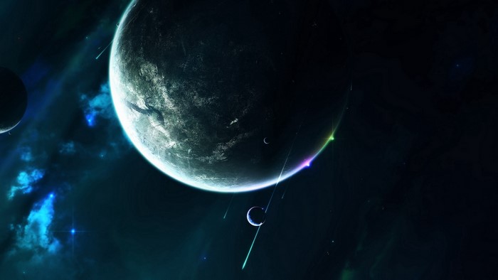 Planets and nebulae in deep space