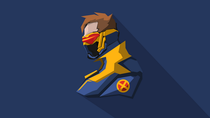 Cyclops from X-Men Minimalist Art