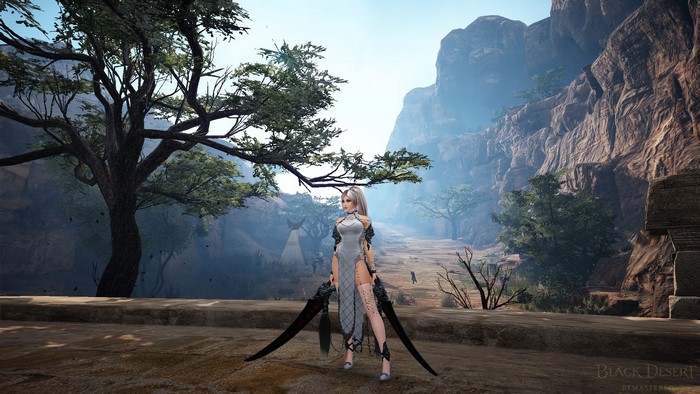 Black Desert Remastered character in rocky landscape