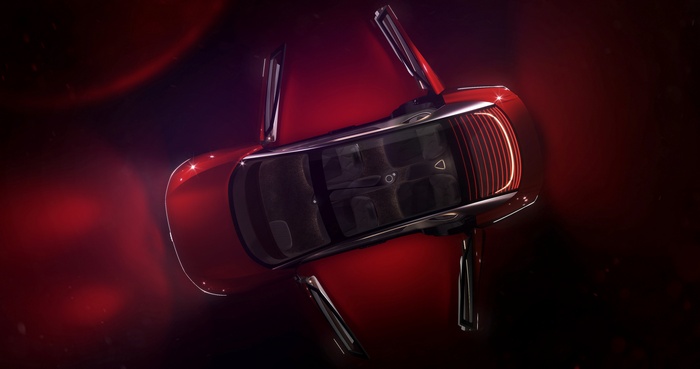4K Volkswagen I.D. Vizzion concept car