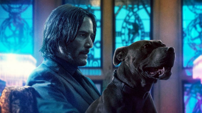 John Wick with dog from John Wick Chapter 3