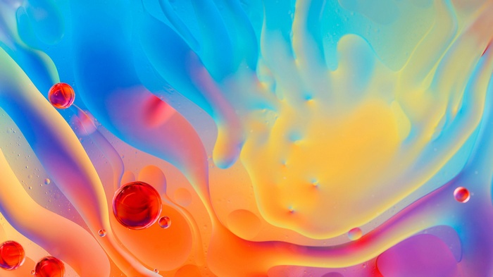Colorful oil and water abstract