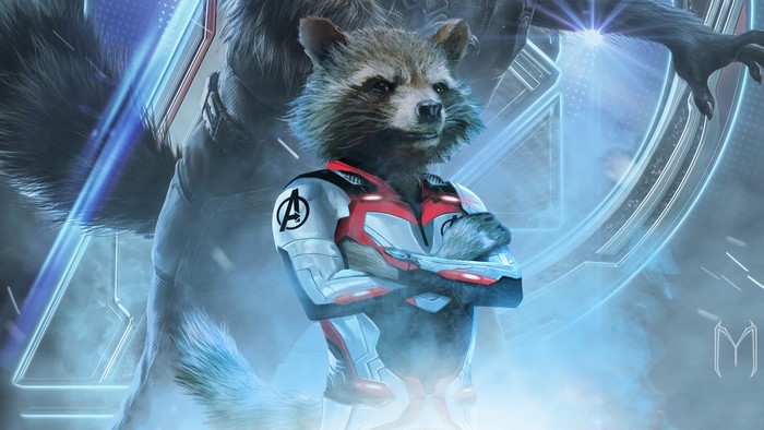 Rocket Raccoon from Avengers Endgame