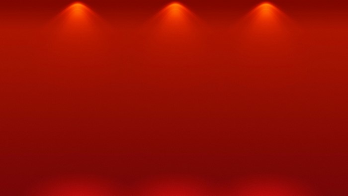 Red background with spotlights
