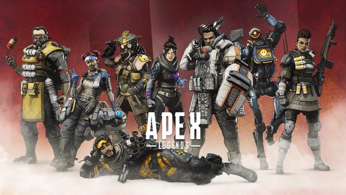 Apex Legends characters standing together