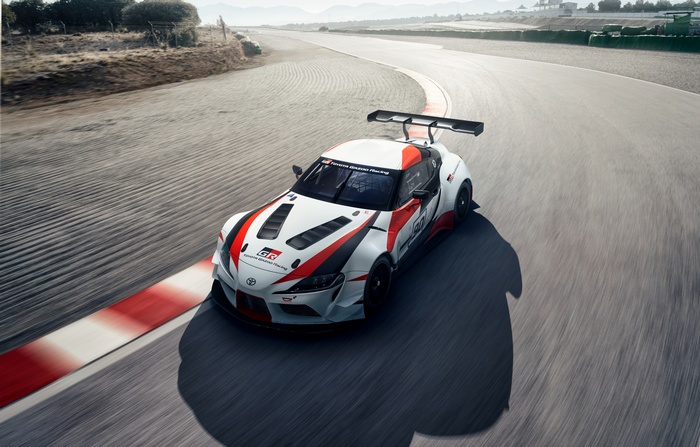 Toyota GR Supra Racing Concept on Track 4K