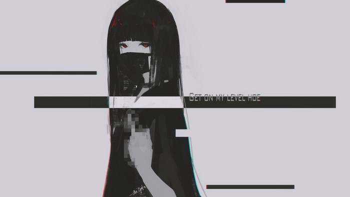 Aoi Ogata with Glitch Effect