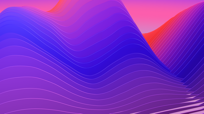 5K, Gradient, Colorful, Waves, iPhone X, iOS 11, Neon