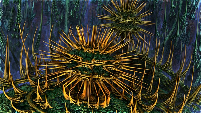 4K 3D fractal abstract art