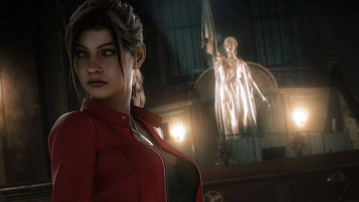 Claire Redfield from Resident Evil 2 in Dark Setting