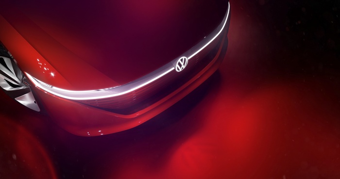 Volkswagen I.D. Vizzion concept car front view