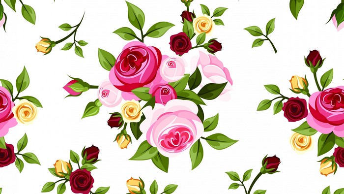 4K Vector graphics of roses