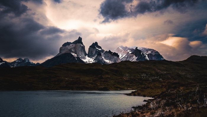Torres del Paine National Park mountains and lake