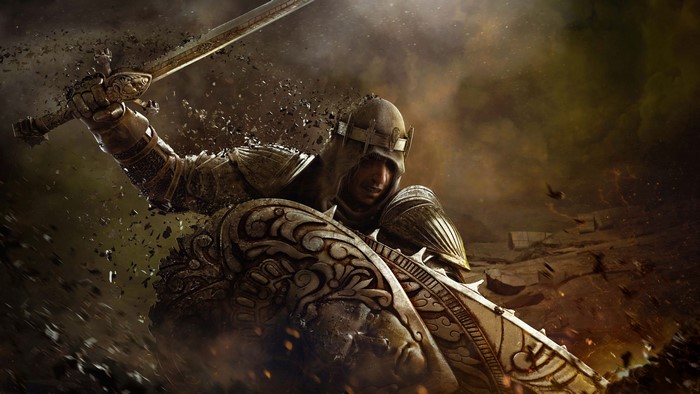 4K For Honor Knight with Sword and Shield